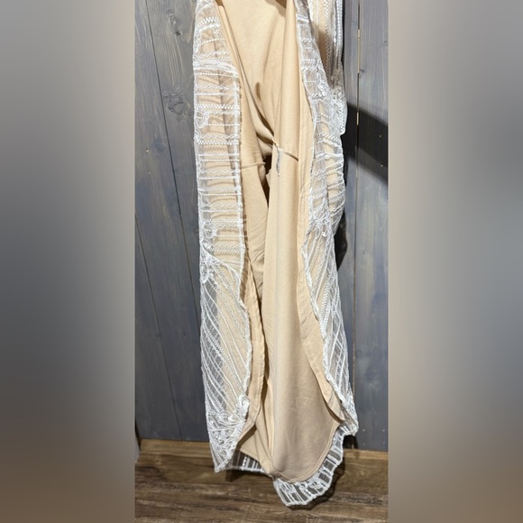 Lulus Ever Thine white lace Strapless Dress - Picture 7 of 14